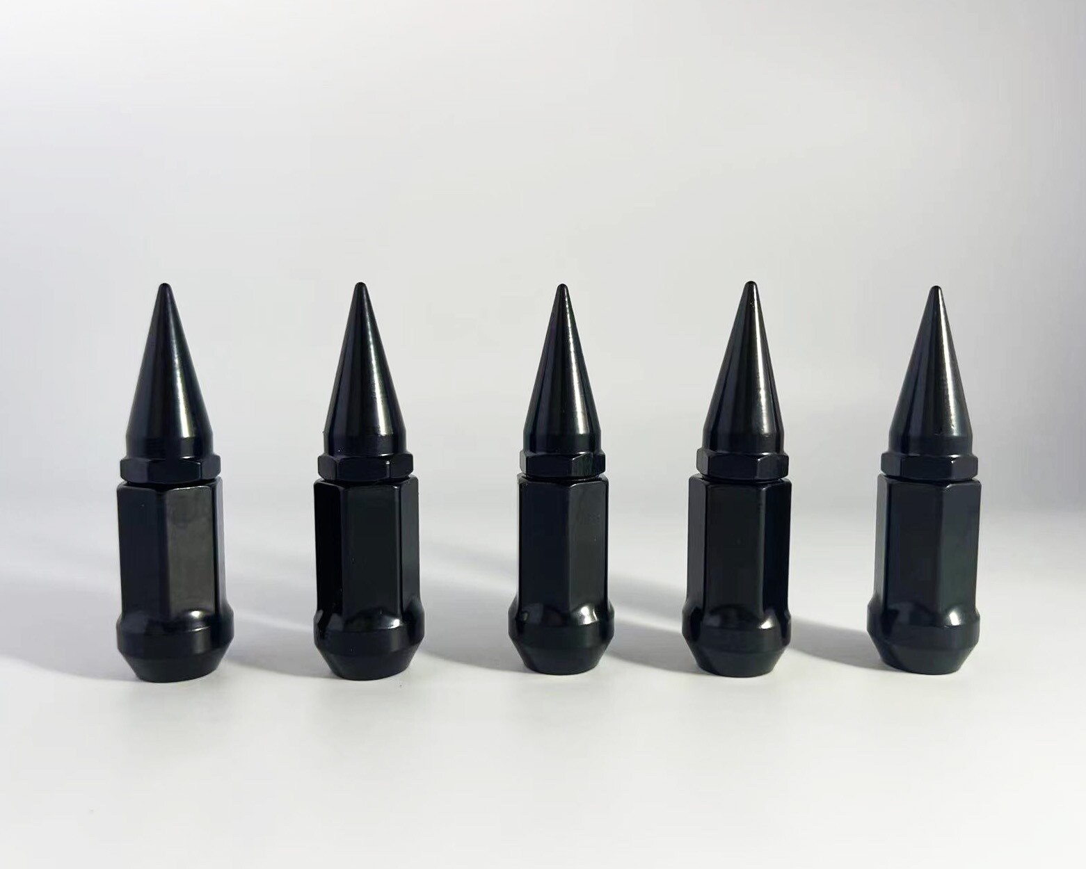 CAN AM MAVERICK X3 MAX TEXTRON WILDCAT XX 3.18'' 2PC SPIKE LUG NUT M12X1.5 BLACK