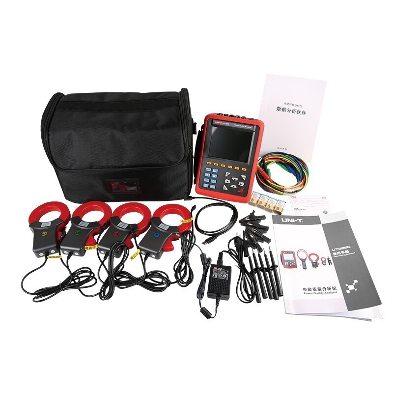 UNI-T UT285C Three Phase Power Quality Analyzer TRMS 1000A Current Clamp THD DPF