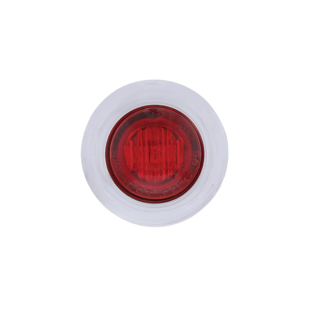 3 LED Dual Function Mini Auxiliary/Utility Light w/ Bezel - Red LED/Red Lens