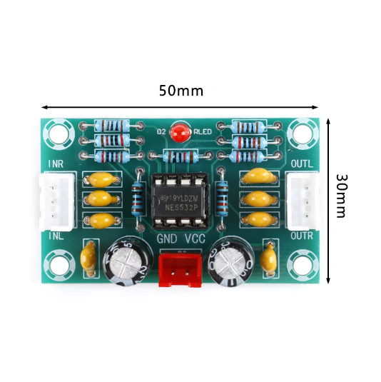 XH-A902 Audio Operational Preamplifier Board Module NE5532 Front Amplifier Board