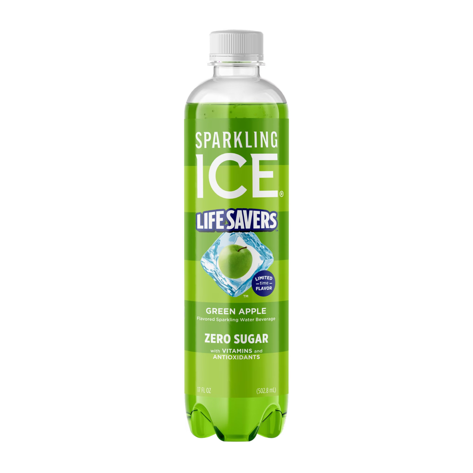 Sparkling Ice Life Savers Green Apple Sparkling Water 17 fl oz
