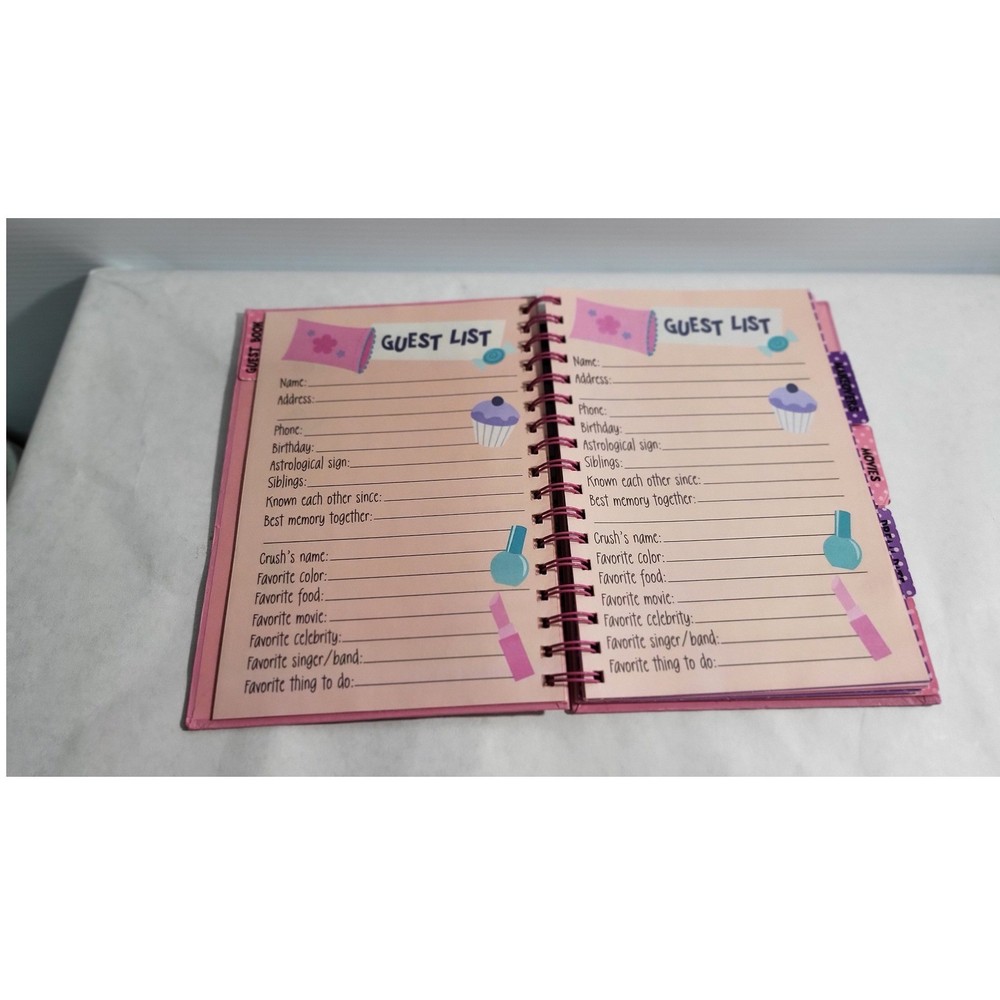 Sleepover Party Journal Ultimate Sleepover Journal Diary Guest Book