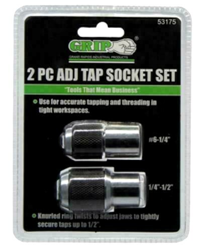 Tap Holder Sockets Adjustable , 2 Piece Set