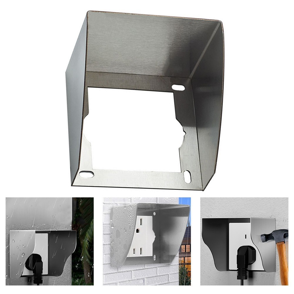 Stainless Steel Outdoor Socket Protector Designed to Keep Sockets Dry and Safe