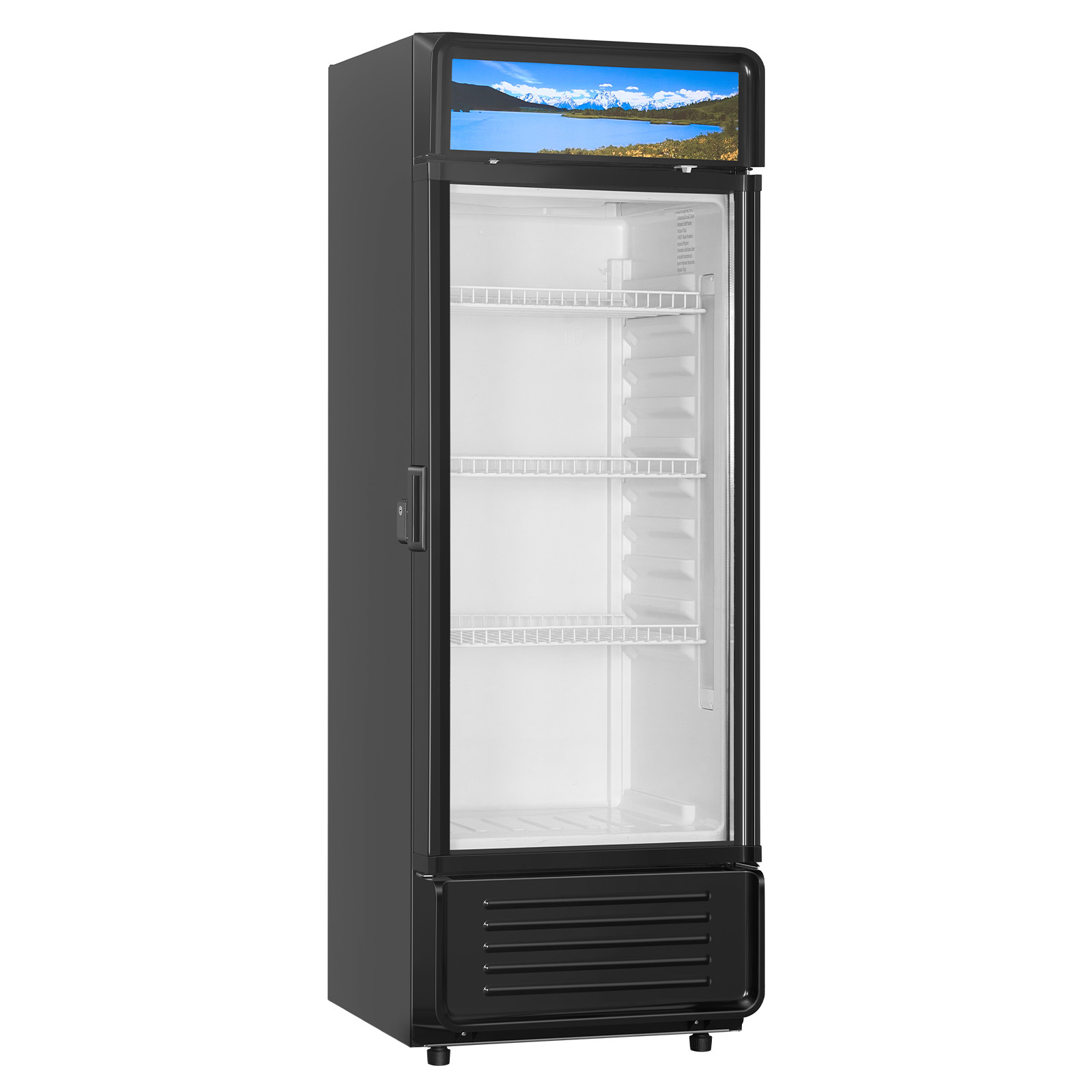 VEVOR Commercial Merchandiser Refrigerator 12.2 CU.FT Glass Door Display