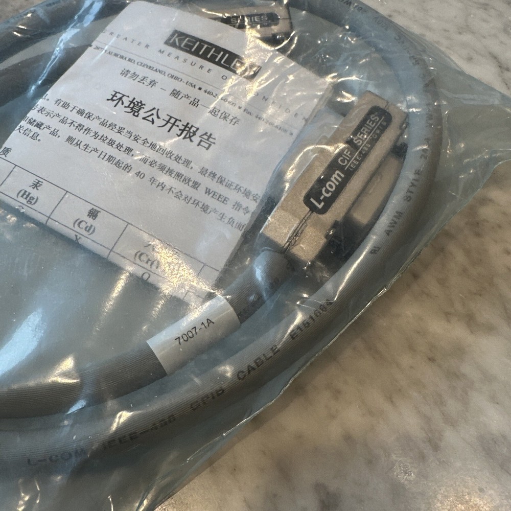 L-Com IEEE-488 Cable 1M For Keithley Instruments