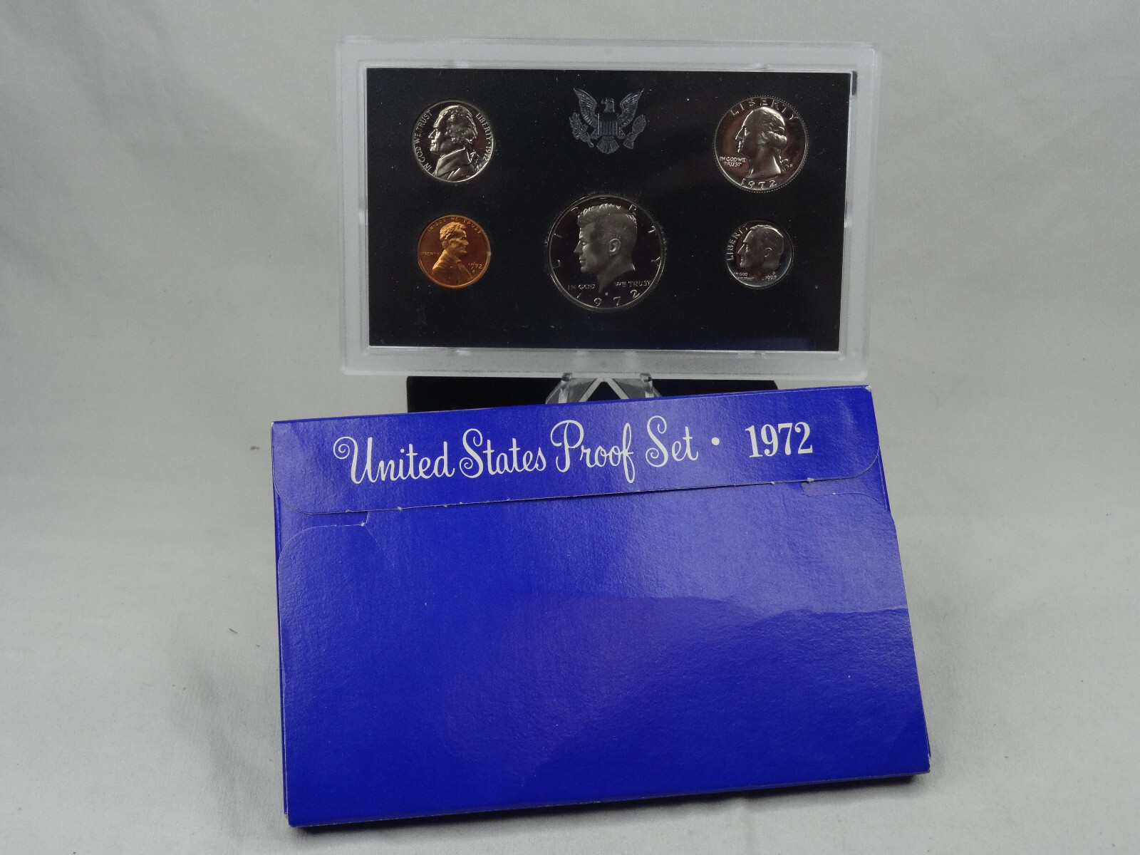 1970-1979 Lot of 10 US Mint Proof Sets Decade 57 Coins 40% Silver Kennedy OGP