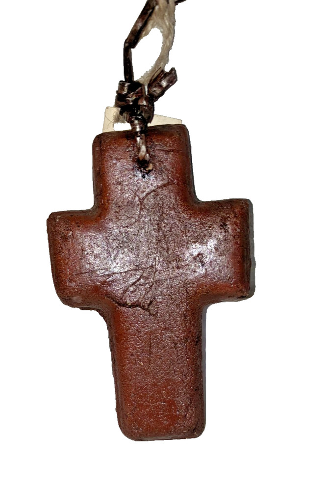 Rustic Textured Cross Handmade 5 ½”