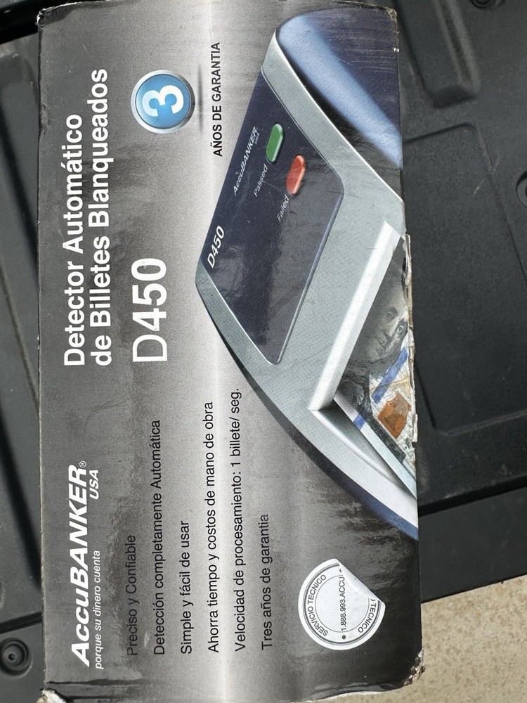 AccuBANKER D450 Bleached Bills Auto Detector -