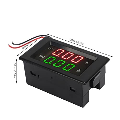 Voltage Current Display Meter YB4835VA Digital Voltmeter Ammeter DC 600V 100A