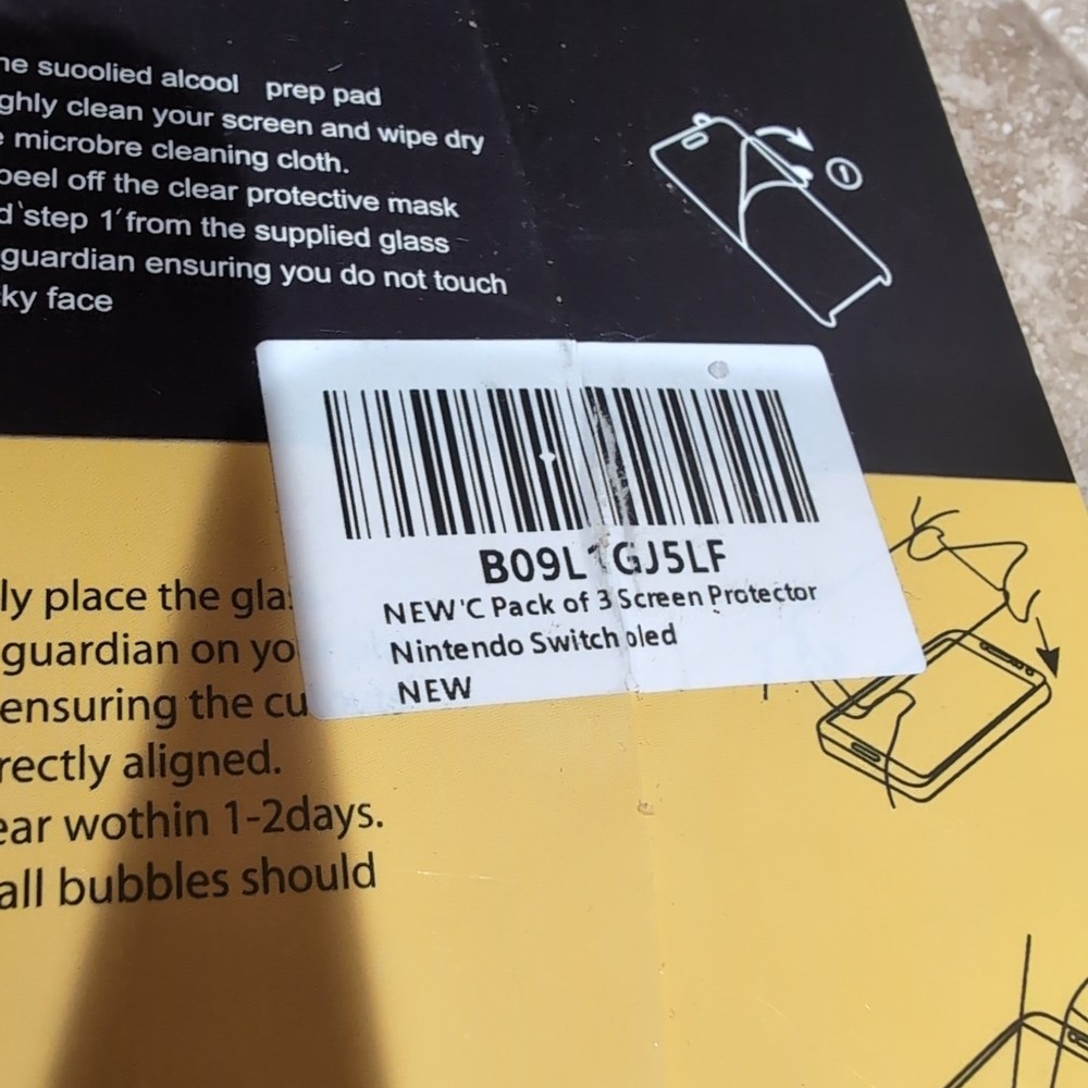 3 Pack-Tempered Glass Screen Protector For Nintendo switch OLED Model 2021, 9H