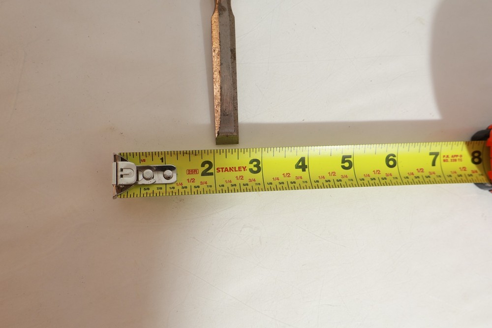 STANLEY # 40 & # 60 BLACK HANDLE CHISELS WITH PLASTIC CASE GOOD CONDITION