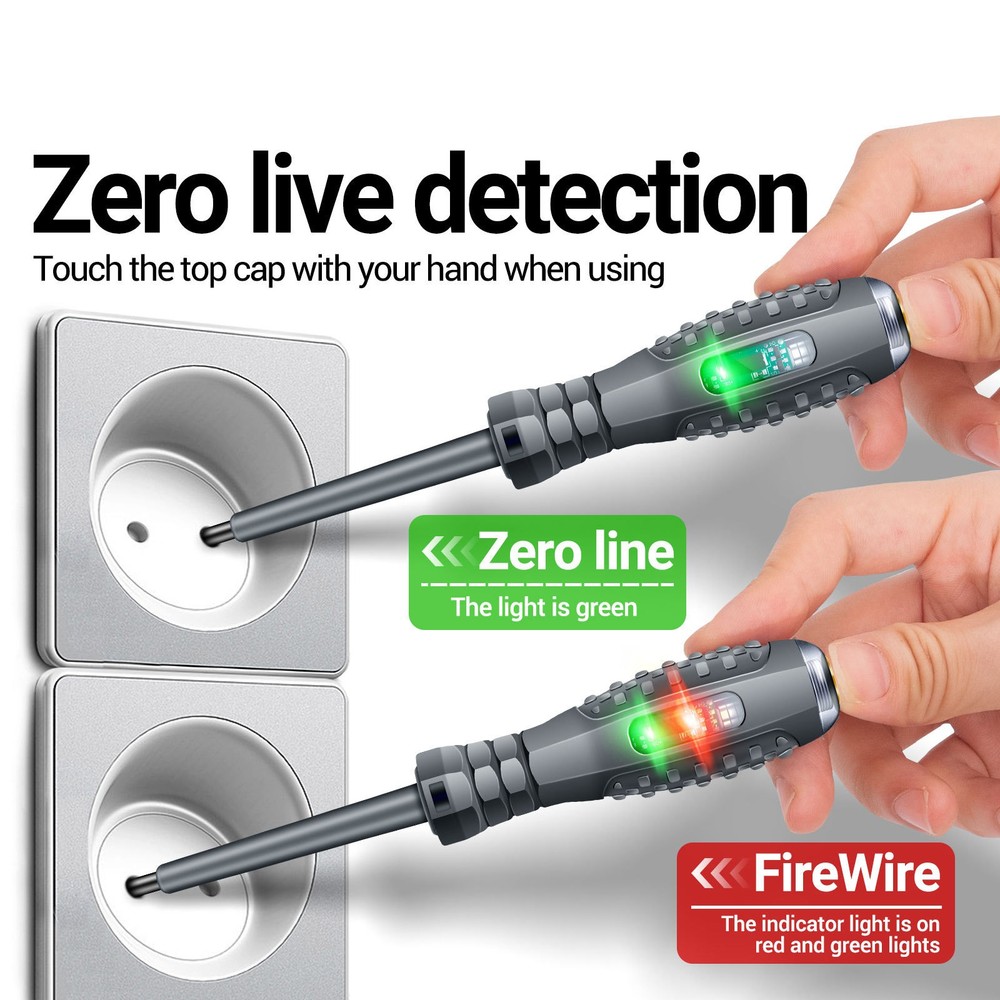 1* Multi-functional Electrician Screwdriver Pencil AC Test Pen Voltage Tester;