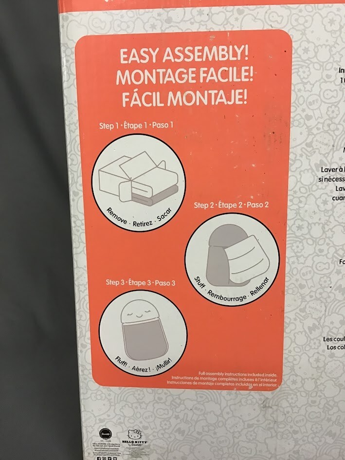 Hello Kitty Rainbow Floor Lounger - 47" x 69" Plush Kids Sleeping Bag Bed Seat