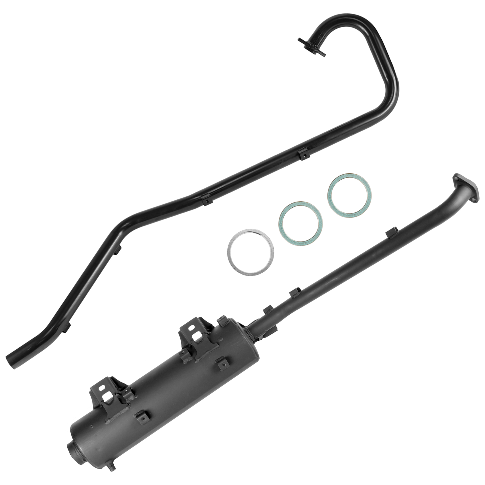 Exhaust Muffler & Pipe w/ Gaskets For Kawasaki Brute Force 750 KVF750 4x4 08-11