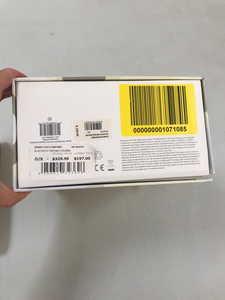 Ted Baker Bluetooth Speakers New