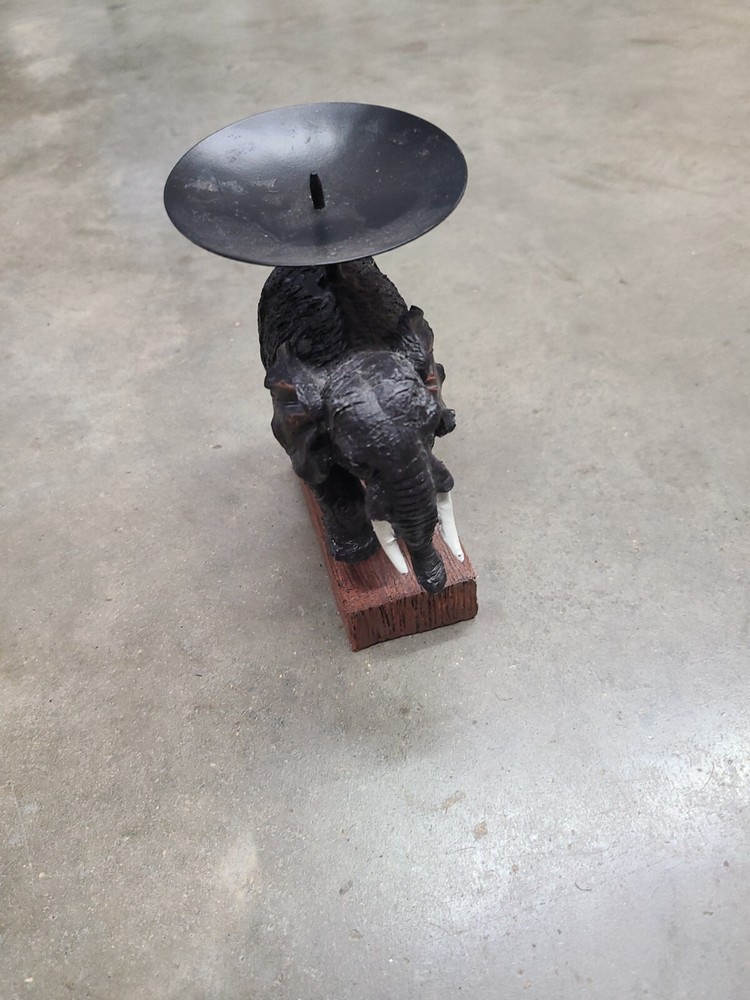 Vintage Accent Elephant Candle Holder