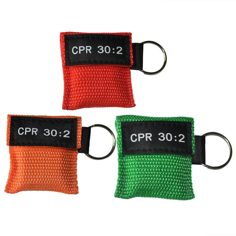 10 pcs CPR Keychain Face Shield CPR Face Mask For First Aid Training