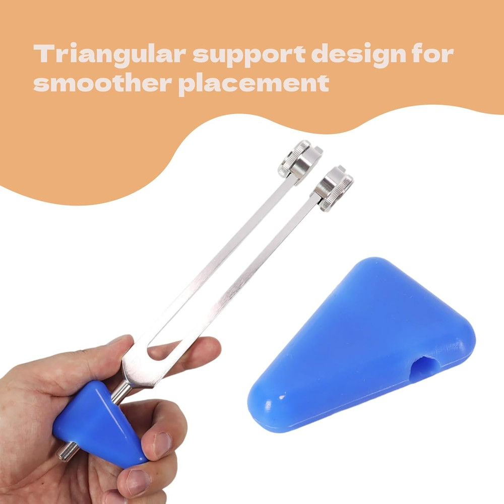 2Pcs Tuning Fork Holder Silicone Tuning Fork Triangle Base Support for Secure...