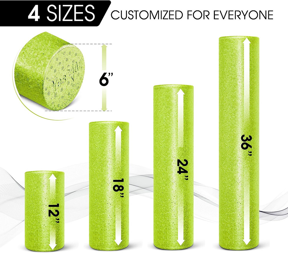 High-Density EPP round Back Roller Foam, Exercise Foam Roller for Yoga, Pilates
