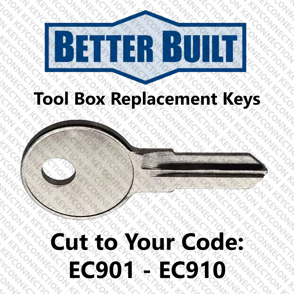 Better Built Tool Box Key Cut to Your Code EC901 - EC910