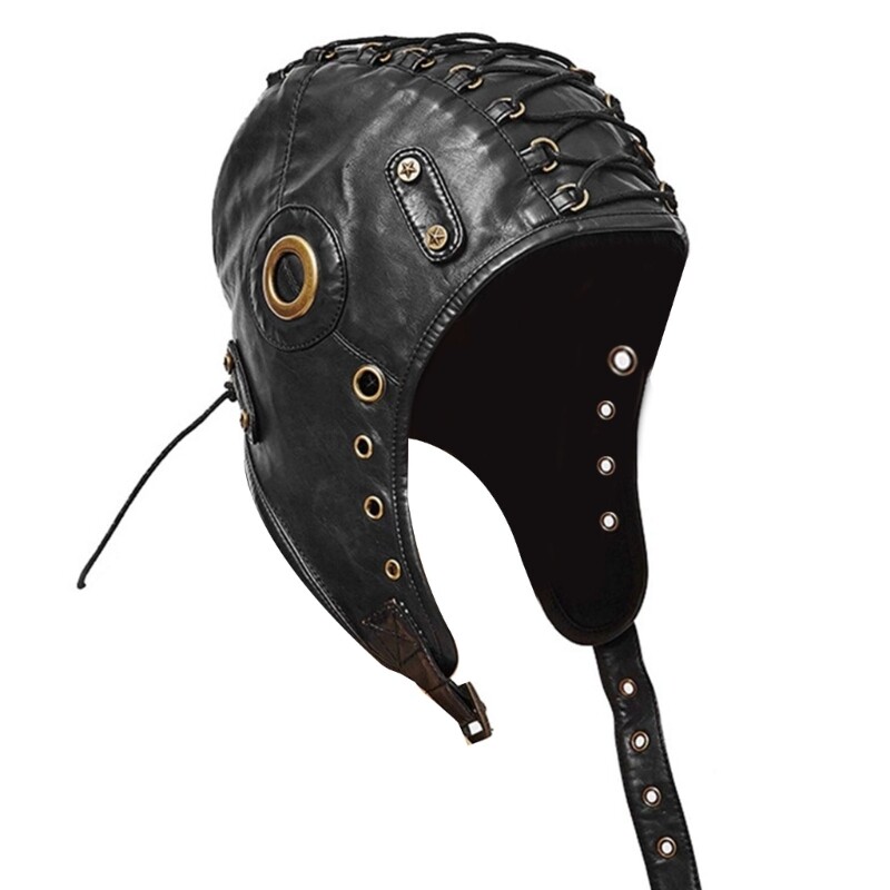 Bomber Hat Steampunk Hat With Goggles Men TrapperHat Steampunk Earflap Hat