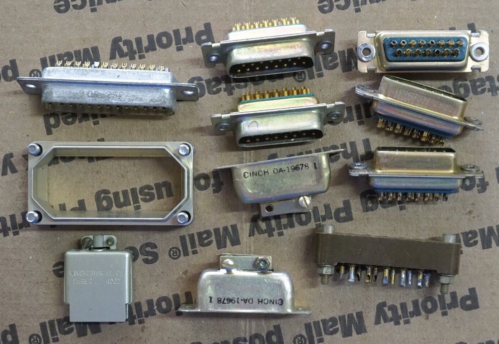 11 piece connector lot #9   electronics aviation used bx153
