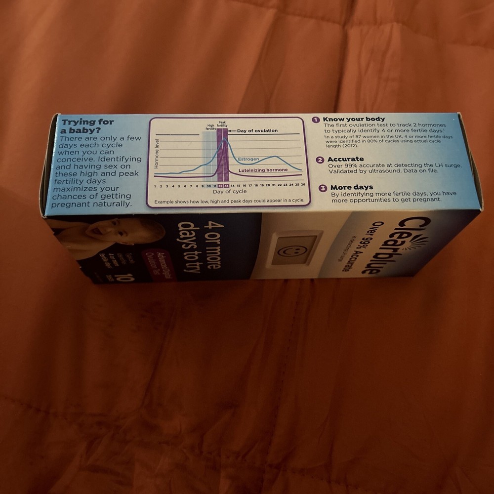 New Clearblue Advanced Digital Ovulation Test 10 Count Exp Date:12/2025+