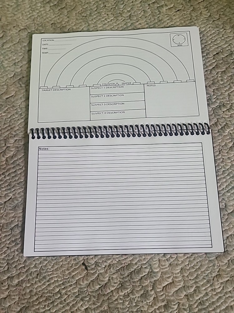 VooDoo Tactical Men's Marksman Data Book, Black