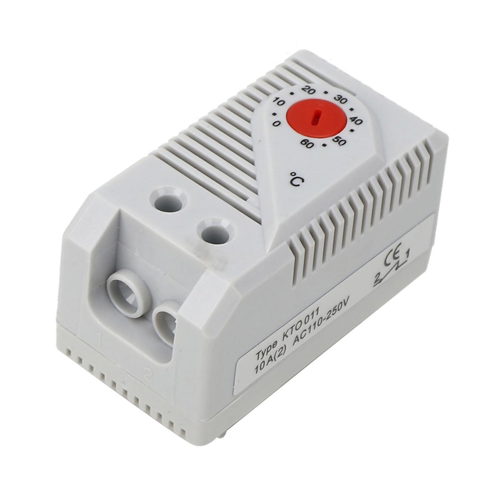 1Pc 0-60℃ Adjustable Compact Electric Mechanical Thermostat Temperature