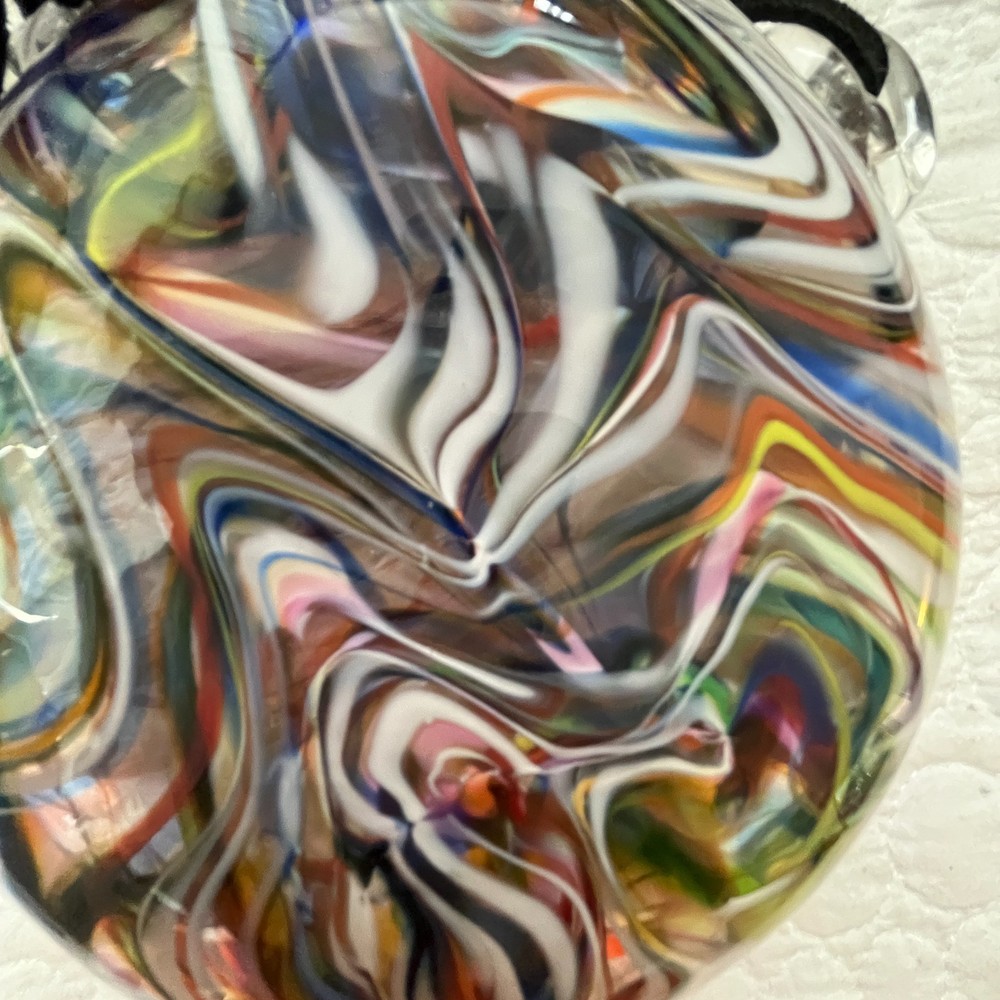 Glass Blown Canteen Flask