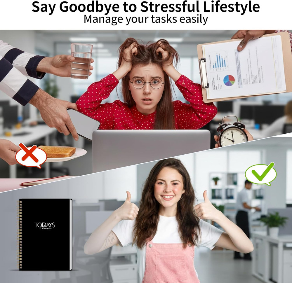 Weekly Work Planner with Hourly Schedules, to Do List, Tasks, Expense Tracker 7