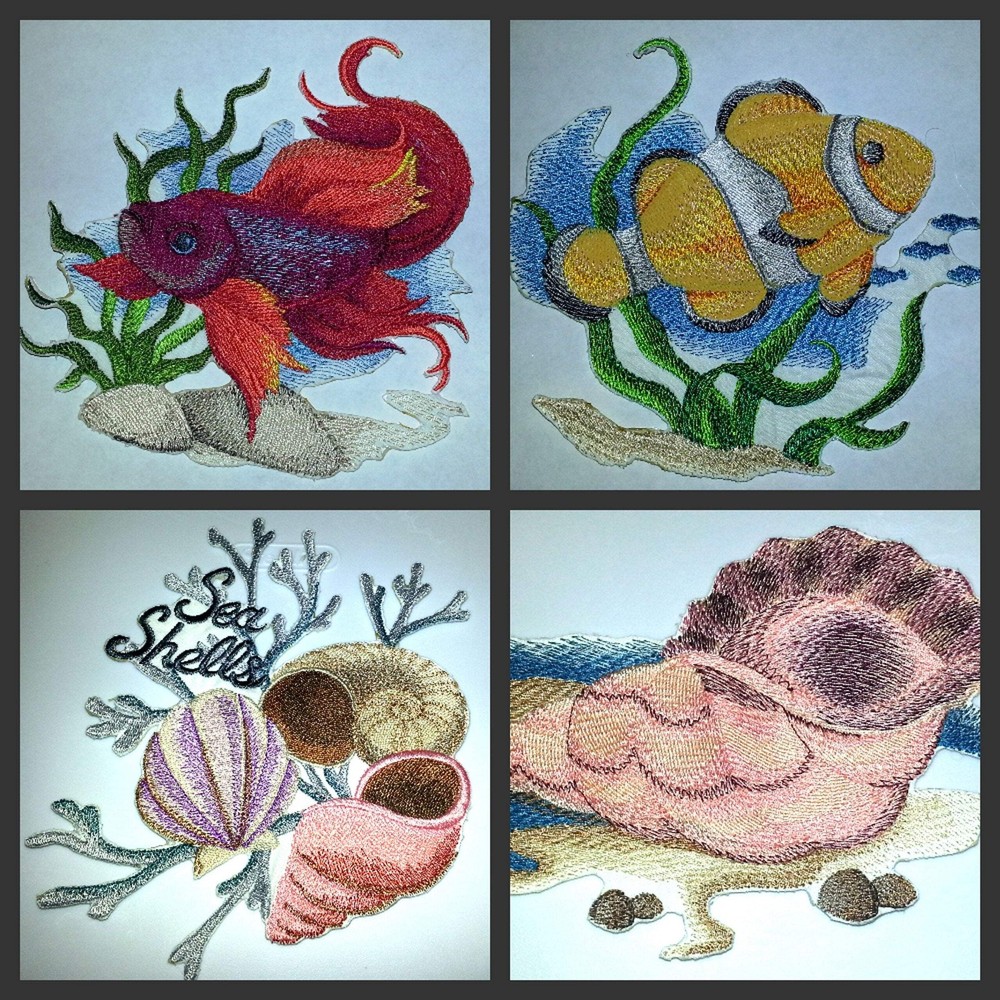 BeyondVision Ocean Calling Custom and Unique [ Sea Shell Serenity ] Embroidered