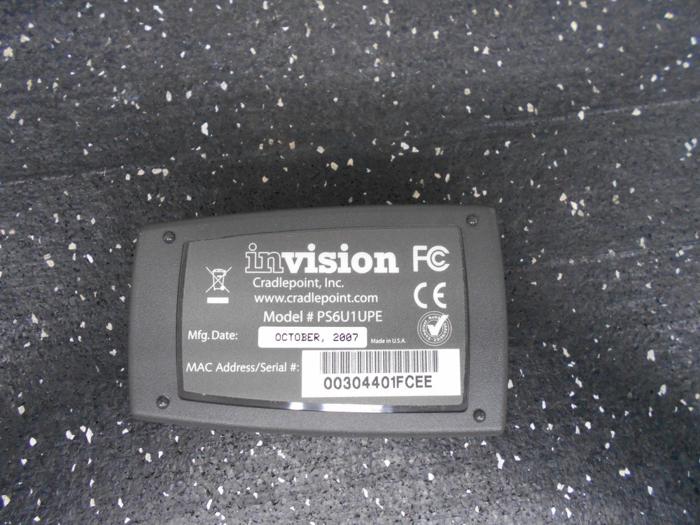 INVISION CRADLEPOINT PS6U1UPE USB PERIPHERAL TO ETHERNET ADAPTER