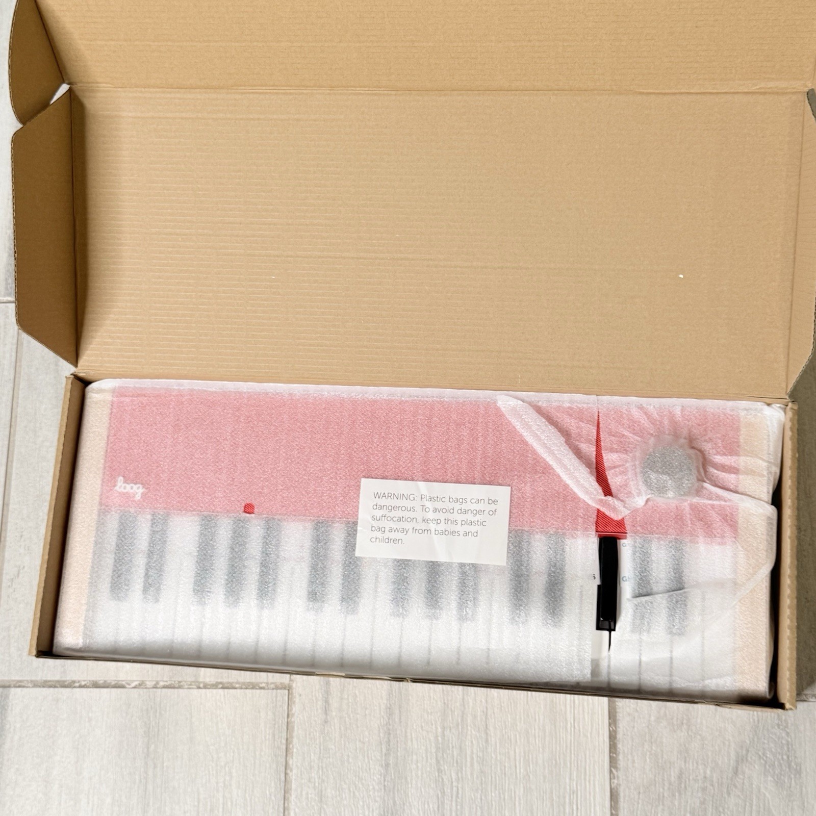 Loog Digital Piano Portable Keyboard MIDI USB-C Red Open Box