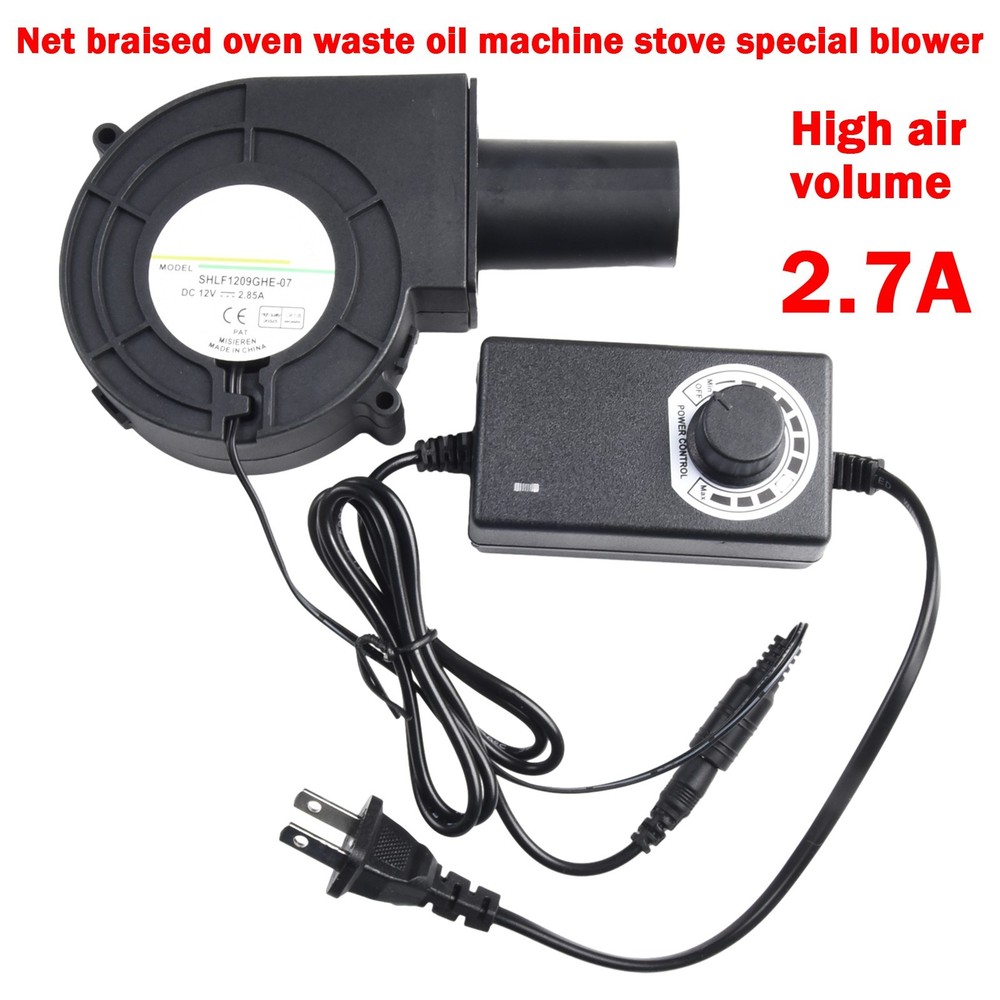 Powerful Airflow for Charcoal Grills 9733 DC Blower with Speed Controller