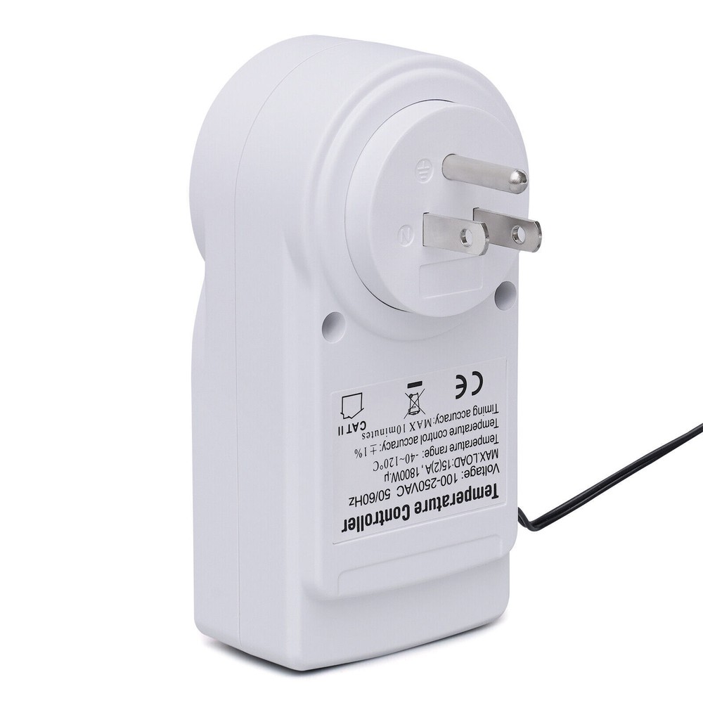 LCD Digital Plug in Thermostat Timer Switch Socket Temperature Controller Switch