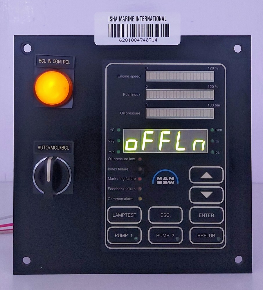 MAN B&W 3171197-4 Controller Indicator Panel 0714