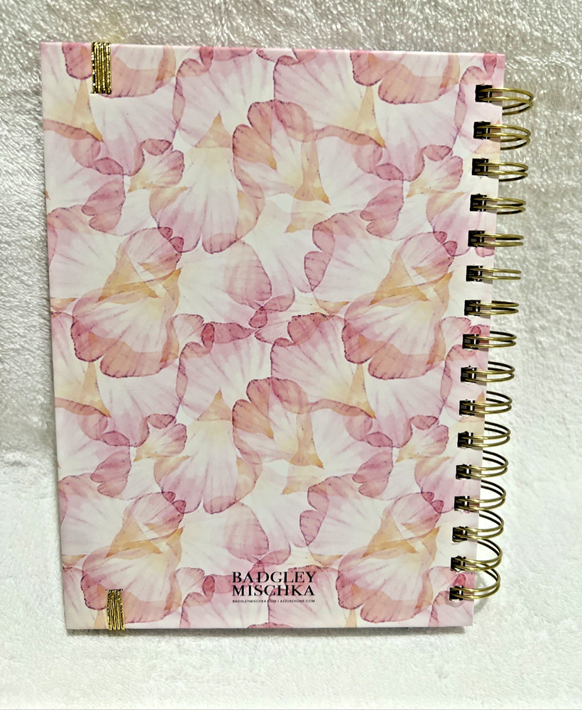 Badgley Mischka "Lovely Notes" Journal Notebook Set with Matching Pen & Stickers