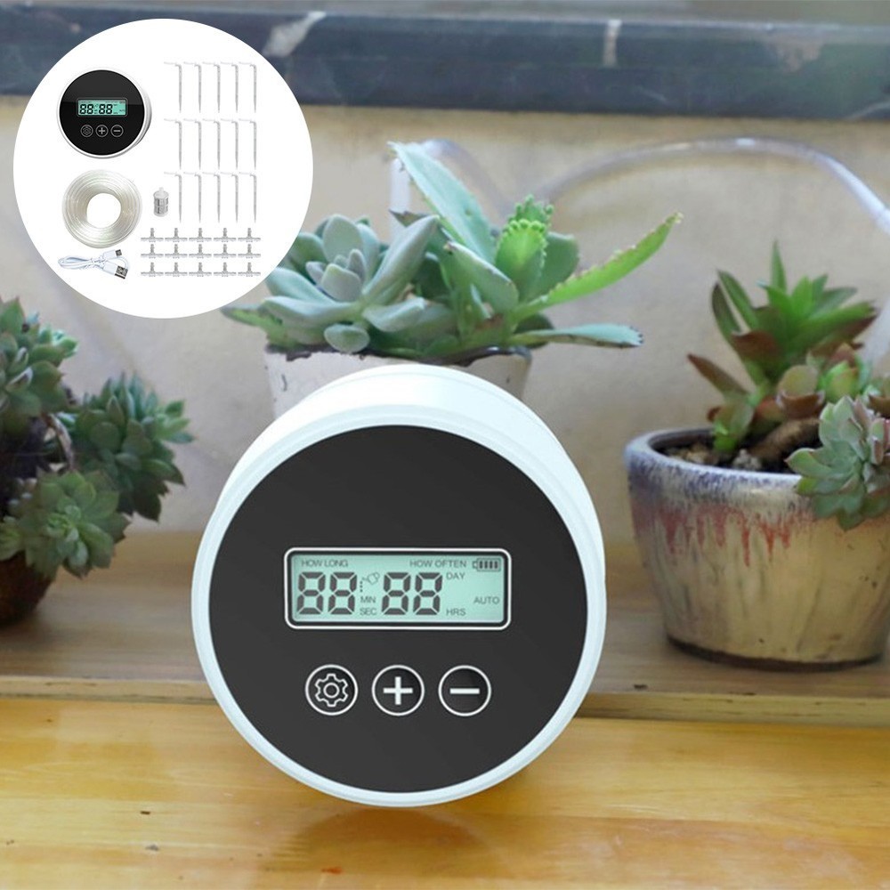 Smart Watering Device with Timer Control for Automatic Plant Irrigation System