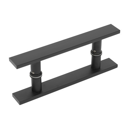 Double Sided Stainless Steel Door Handle H Shape Push Pull Door Handle Black