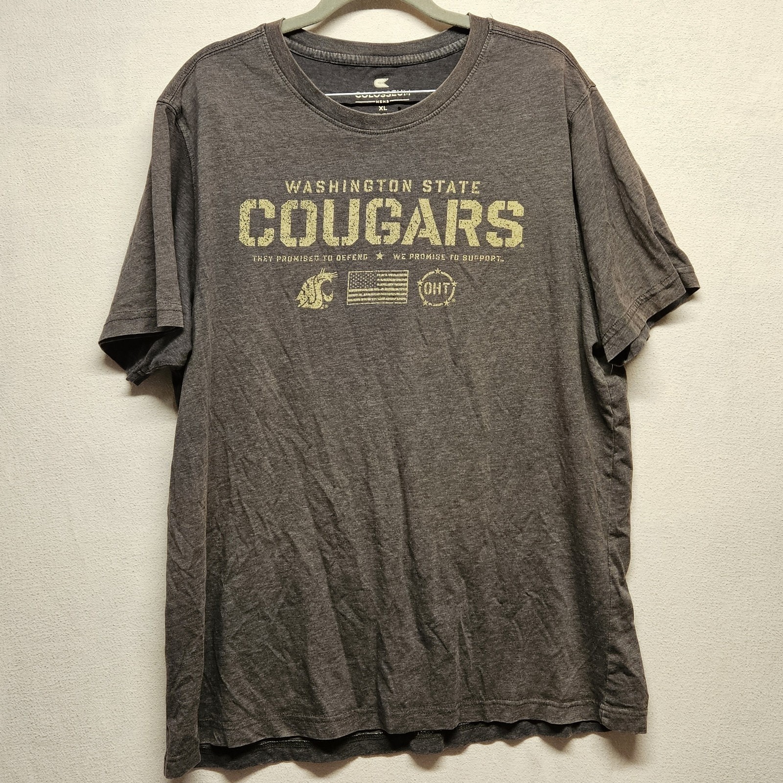 Colosseum T-Shirt Men's Size XL Cougars OHT Military Heathered Black 114166