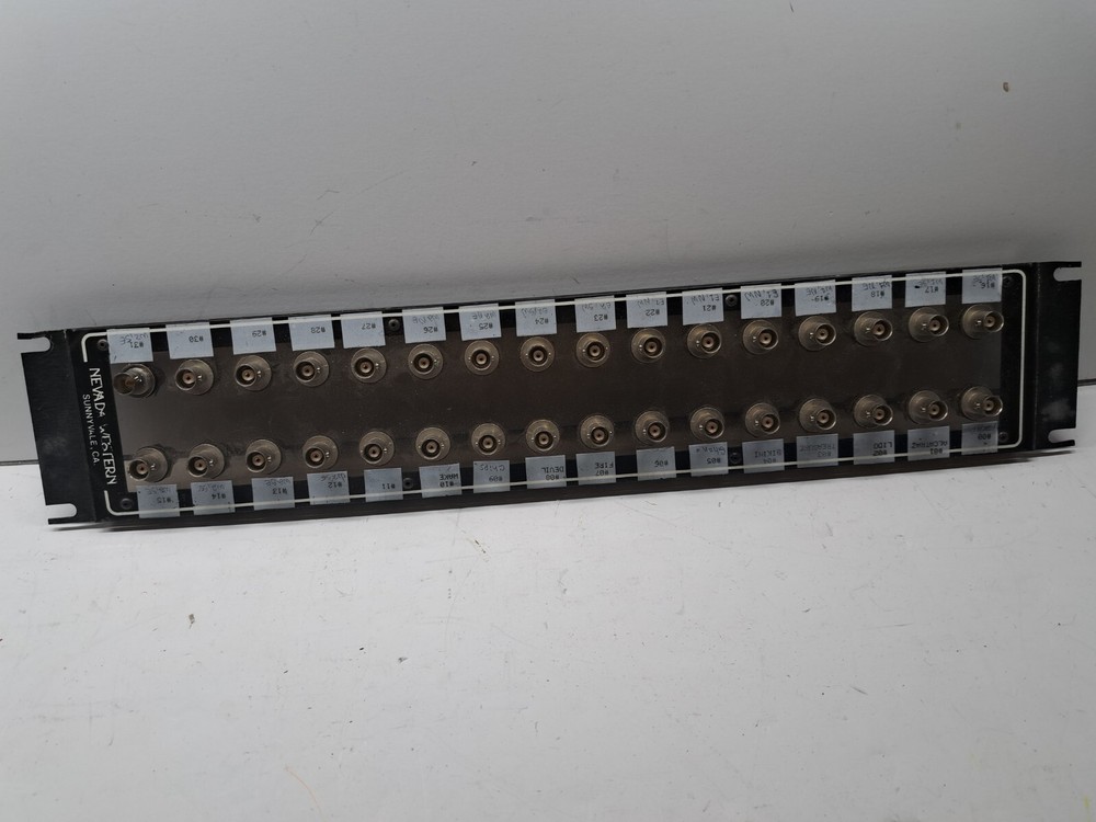 32 bnc isolated 2u patch panel nevada western bulkhead connector
