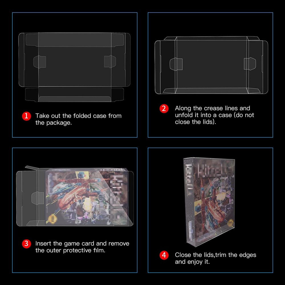10x SEGA MASTER SYSTEM CIB GAME - CLEAR PROTECTIVE BOX PROTECTOR SLEEVE CASE