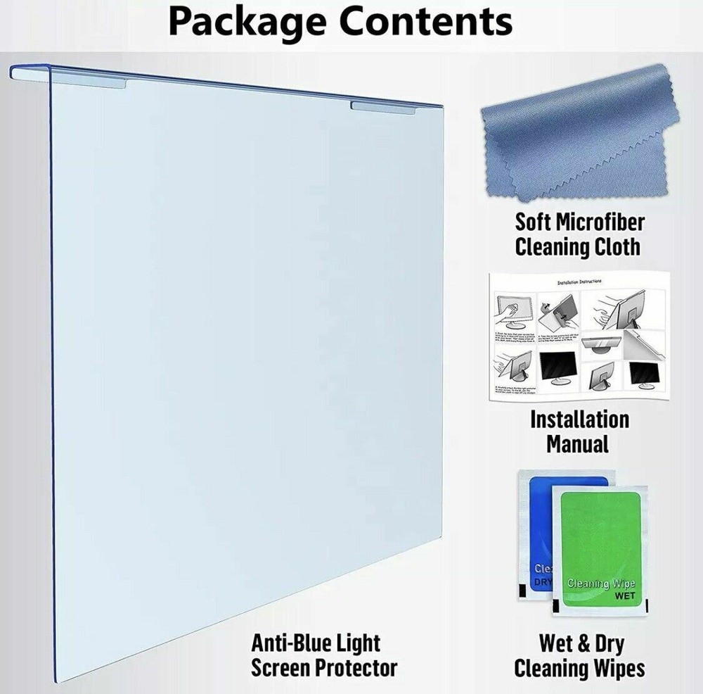 Universal Blue Light Blocking Screen Protector Panel For 23, 23.6, 23.8, 24 Inch
