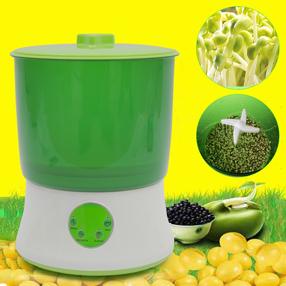 Bean Sprouts Machine Automatic Sprouts Growing Kit 2 Layers Auto Household Bean