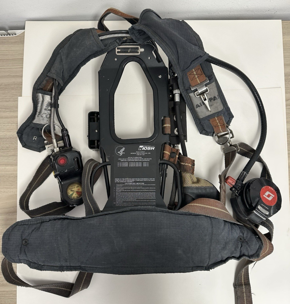 Scott AP75 Air-Pak 75 CBRN 4.5 SCBA Harness 2013 Edition w/ EZ flow regulator
