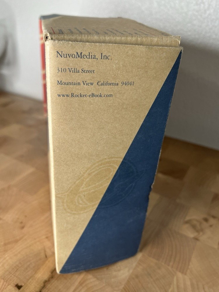 Vintage Rocket eBook Pro 16mb by Nuvomedia Reader Tested Working - COMPLETE