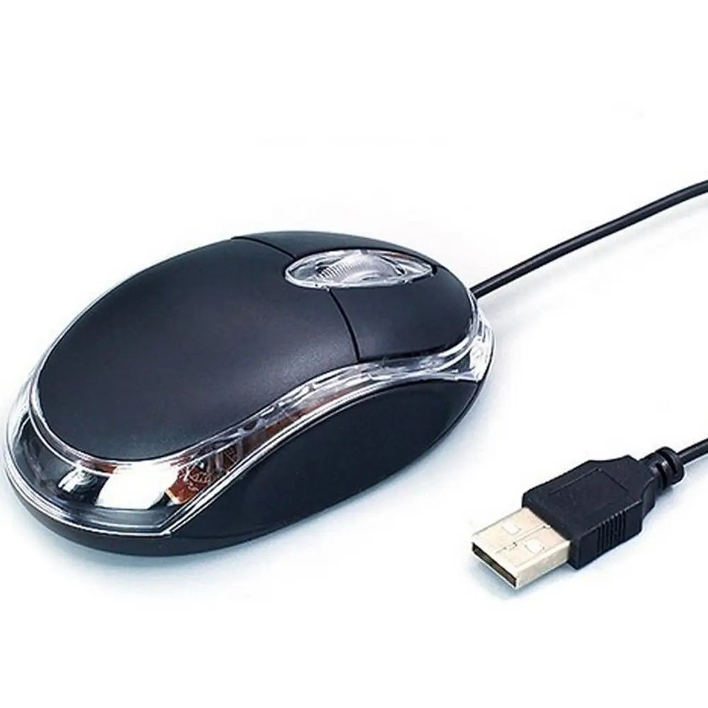 Mini USB Wired Optical Mouse 1000 DPI LED Gaming for PC Laptop Notebook Computer