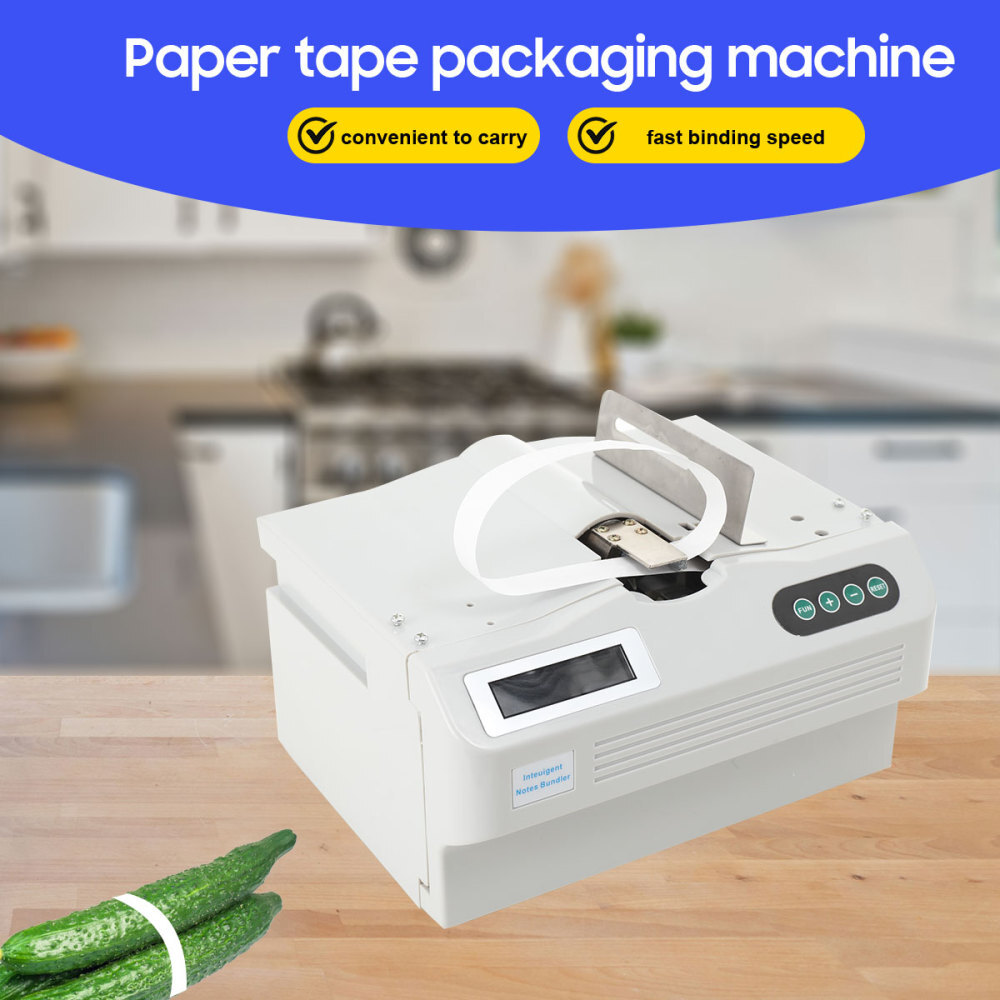 Automatic Money Packer Banknote Binding Machine Money Strapping Machine 110V